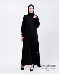 Gambar Gamis Wanita Edisi Haji dan Umroh Gamis Hitam dan Putih Clover Clothing Gamis Delwyn - Black, M dari Griya Muslim Amanah 2 undefined 1 Tokopedia