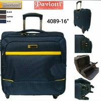 Gambar KOPER CABIN PILOT PAVIOTTI 16INCH BAHAN KANVAS NYLON 4089 - Hitam dari TasdanKoper undefined 1 Tokopedia