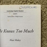 Gambar HE KNOWS TOO MUCH by ALAN MALEY dari JBL BOOKS undefined 5 Tokopedia