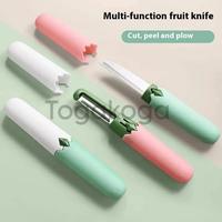 Gambar Pisau Peeler Pengupas Buah 2 In 1 Pisau Travelling / Saku Multifungsi 2 Sisi Pisau Dan Peeler / Pisau 2In1 Serbaguna - Biru Pink dari Togakoga Store undefined 1 Tokopedia