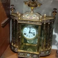 Gambar Jam meja kuningan antik cloisonne dari Khans gallery undefined 1 Tokopedia