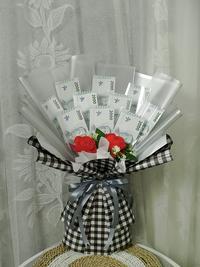 Gambar Krangka bucket uang money bouquet bucket bunga | belum termasuk isi uang - Hitam dari AJD Florist undefined 5 Tokopedia