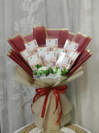 Gambar Krangka bucket uang money bouquet bucket bunga | belum termasuk isi uang - Hitam dari AJD Florist undefined 4 Tokopedia