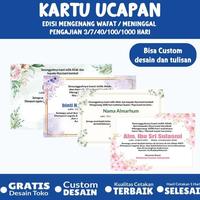 Gambar Kartu Ucapan mengenang Tahlilan pengajian 7 / 40 /100 /1000 hari wafat - 6x4, KARTU UCAPAN dari BintangUsaha- undefined 1 Tokopedia