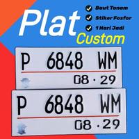 Gambar Plat Nomer Custom Baut Tanam Terbaru - Hitam, 1 pcs dari DHASHU OFFICIAL STORE undefined 1 Tokopedia