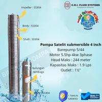 Gambar Pompa satelit submersible deepwell 5/44 CRI 4 inch outlet 1½" + motor CRI 4Kw, 5.5hp, 3phase dari Bintang Pompa Jakarta undefined 1 Tokopedia