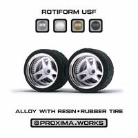 Gambar Ban Karet Diecast skala 1:64 Model Rotiform USF by PXM - White, Stretch 9,5 mm dari PROXIMA.WORKS undefined 1 Tokopedia