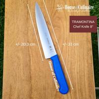 Gambar Tramontina Chef Knife 8" Professional Master 8 inch Chef Meat Knife - Hitam dari houseofculinaire undefined 4 Tokopedia