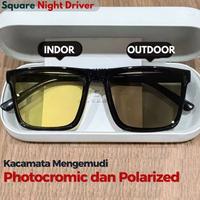 Gambar Kacamata Anti Silau Siang Dan Malam Night Vision Photocromic Polarized Mengemudi Sunglasses Lensa Kuning Berubah warna Frame Square - Polarized dari Passion Eyeglass undefined 4 Tokopedia
