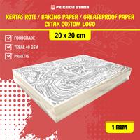 Gambar Greaseproof paper - Kertas Roti - Custom Logo - 20 X 20 CM - 1 rim dari prikarsa utama undefined 2 Tokopedia
