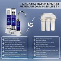 Gambar MISSLIFE Pemurni Air Penyaring Air Keran 3 Tahap Pemurnian High Efficiency Water Purifier ONE HOME Penyaring Air Ultrafiltrasi Premium, menyaring air dari berbagai macam kotoran air, gratis ongkir, dan diskon besar - PREMIUM 3 FILTR dari MISS LIFE STORE undefined 4 Tokopedia