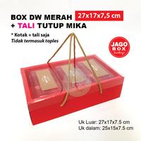 Gambar BOX DW KUE KERING SOUVENIR IVORY MERAH + TUTUP MIKA 27x17x7.5 cm - Polos dari Jago Box Surabaya undefined 5 Tokopedia
