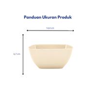 Gambar Onyx, Mangkok Makan Persegi 7 inch : Melamin, Aman untuk Makanan, Halal, 2907 Polos - Biru dari Onyx Melamin undefined 4 Tokopedia