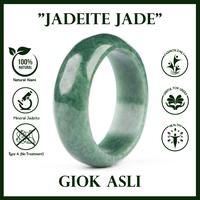 Gambar Cincin Hitam Polos Pria Wanita Batu Giok Asli Natural Jadeite Jade dari Central Grosir Gemstone undefined 1 Tokopedia