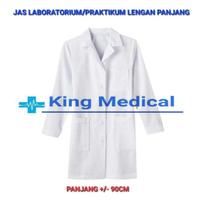 Gambar Jas Lab/Baju laboratorium - Praktikum Sekolah SMP SMA (LENGAN PANJANG) - S dari King Medical undefined 1 Tokopedia
