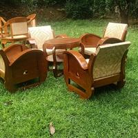 Gambar kursi sedan babon angkrem jati kursi sedan jadul dari Nugroho furniture undefined 2 Tokopedia