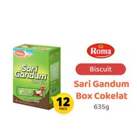 Gambar ROMA SARI GANDUM COKELAT SANDWICH BISKUIT CHOCOLATE 39G BOX ISI 12 dari Aqsha mart undefined 1 Tokopedia