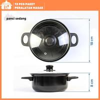 Gambar Cookware Panci Set Wajan Penggorengan Spatula Set Isi 13Pcs 1 Set Frypan Saucepan - BIRU 10pcs dari NOer Official856 undefined 1 Tokopedia