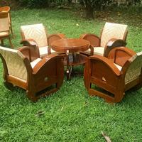 Gambar kursi sedan babon angkrem jati kursi sedan jadul dari Nugroho furniture undefined 1 Tokopedia