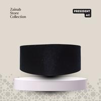 Gambar Songkok   President AC 100% Asli Peci Hitam Kopiah Bludru Premium Lembut Nyaman - TINGGI 8, 4 dari Zainab Moslem Store undefined 5 Tokopedia