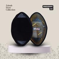 Gambar Songkok   President AC 100% Asli Peci Hitam Kopiah Bludru Premium Lembut Nyaman - TINGGI 8, 4 dari Zainab Moslem Store undefined 3 Tokopedia