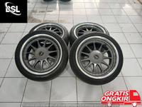 Gambar JUAL VELG RACING MODEL HARTGE R17 X7,5 8X100/114,3 ET G/P PAS BUAT MOBIL JAZZ MOBILIO YARIS LENCER AVANZA dari BSLSECOND undefined 1 Tokopedia