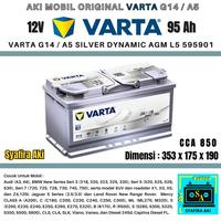 Gambar AKI ACCU VARTA Silver Dynamic AGM 95AH G14 A5 / DIN 100 / 60044 / LN5 MADE IN GERMANY CCA 850 dari Syafira Aki undefined 2 Tokopedia