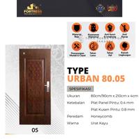 Gambar Pintu Kamar | Pintu Rumah Baja Fortress 80x210 & 90x210 - URBAN 80.05 - Putih, 80x210 dari Toko Serba Import Tangerang undefined 2 Tokopedia