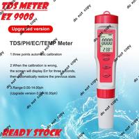 Gambar PH TDS EC TEMP Meter Water Quality Tester 4 in 1 Function EZ-9908 dari Alat Ukur Dan Repeater undefined 3 Tokopedia