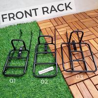 Gambar Mini Front Rack Hitam Rak Depan Sepeda Vintage MTB Commuter 26" 700C Hybrid Fixie Balap Roadbike Jadul - 01 dari Tustelo Bike & Camera undefined 1 Tokopedia