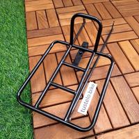Gambar Mini Front Rack Hitam Rak Depan Sepeda Vintage MTB Commuter 26" 700C Hybrid Fixie Balap Roadbike Jadul - 01 dari Tustelo Bike & Camera undefined 2 Tokopedia