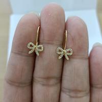 Gambar Anting Desi pita Asli perak silver 925 lapis emas warna rose gold At058 dari LJHSilver undefined 1 Tokopedia
