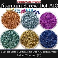 Gambar Baut Titanium Dot AIO v2 | Ti Screw Dot | Isi 5 baut | acc177 - Purple dari RedKloud undefined 1 Tokopedia
