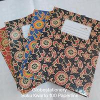 Gambar Buku kwarto 100 lembar Paperline ( 16,5 x 21 cm). Hrg utk 1pak isi 5buku. dari Globe Stationery undefined 1 Tokopedia