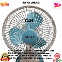 Gambar T226 COD ORIGINAL SEKAI KIPAS ANGIN 25 watt SEKAY MEJA DESK WALLFAN DFN FAN SNI ORI PORTABLE CLIP DUDUK DINDING WALL MULTIFUNGSI GANTUNG TEMBOK JEPIT 3IN1 SERBAGUNA DINDING TURBO PORTABLE SENYAP TURBIN KECEPATAN GEAR WIND SPEED KOMPRES STEPLESS PENDINGIN dari AGEN GROSIR SANJAYA undefined 3 Tokopedia