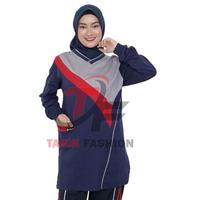 Gambar Baju Olahraga Model Tunik / Atasan Olahraga Wanita / Kaos Olahraga Wanita Muslimah - TUNIK UNGU, M dari Auwan Biru undefined 3 Tokopedia