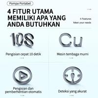 Gambar Original Living Pompa Ban Cerdas Portable Multifungsi/Alat Penguji Tekanan Ban Cerdas / Pompa Ban 108W / Pemeriksaan Tekanan Udara Listrik Lcd Digital Untuk Mobil, Truk Dan Sepeda Motor Bisa Cod - Kabel Penunjuk dari Luciana Toserba undefined 5 Tokopedia