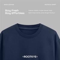 Gambar Rootkys EasyCare Relaxed Fit T-Shirt Navy - Navy, M dari Rootkys undefined 2 Tokopedia