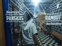 Gambar CUTING CUTTING STIKER STICKER BARBERSHOP POTONG RAMBUT - Putih dari Mede Sticker's undefined 3 Tokopedia
