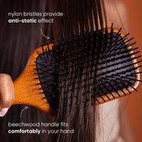 Gambar Kahani Paddle Brush. Sisir sikat dari kayu beech yang mampu mengurai rambut lembap atau kering dengan mudah dari Kahani Skin Care undefined 4 Tokopedia