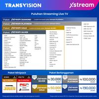 Gambar TRANSVISION XSTREAM 2nd Gen + VIDIO Gift Paket Diamond Xstream dan EPL - Paket 3 Bulan dari TRANSVISION undefined 4 Tokopedia