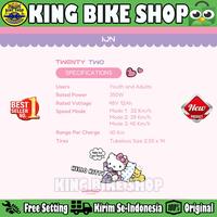 Gambar Sepeda Listrik ION TWENTY TWO HELLO KITTY BY ELEMENT 350 Watt Electric E Bike dari King Bike Shop undefined 4 Tokopedia