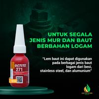Gambar LOCTITE 271 LEM BAUT TAHAN PANAS DAN GETARAN UNTUK BAUT PERMANEN 10ML dari Loctite Store Bogor undefined 2 Tokopedia