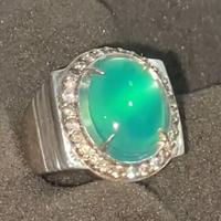 Gambar Batu bacan giwang crystal (ikatan perak) dari JJ-stones undefined 3 Tokopedia