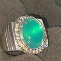 Gambar Batu bacan giwang crystal (ikatan perak) dari JJ-stones undefined 2 Tokopedia
