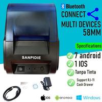 Gambar Printer Bluetooth Desktop SANPIDIE [USB+BLUETOOTH+RJ11] Thermal NEW dari mooneeshop245 undefined 3 Tokopedia