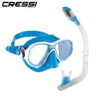 Gambar Cressi MAREA JR MINIDRY Snorkeling Set Children Kids Diving Set Scuba Dive Mask Snorkel Fin for Boys Girls 6-13 Years Old - BLUE dari Cahaya Utama Corp undefined 5 Tokopedia