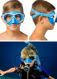 Gambar Cressi MAREA JR MINIDRY Snorkeling Set Children Kids Diving Set Scuba Dive Mask Snorkel Fin for Boys Girls 6-13 Years Old - BLUE dari Cahaya Utama Corp undefined 4 Tokopedia