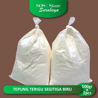 Gambar Tepung Terigu SEGITIGA BIRU CURAH 500gr X 2pcs (1KG) - Tepung Terigu Kiloan Protein Sedang dari Toserbaku.sby undefined 2 Tokopedia