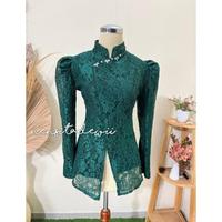 Gambar [S2] Kebaya Janggan Puffy / Lengan Balon - Furing, Look Elegan & Mewah dari Hubaren Store undefined 2 Tokopedia